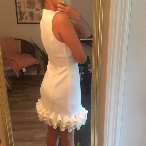 M by Maia | White Cap Sleeve Cupcake Dress - Picture 2 of 7